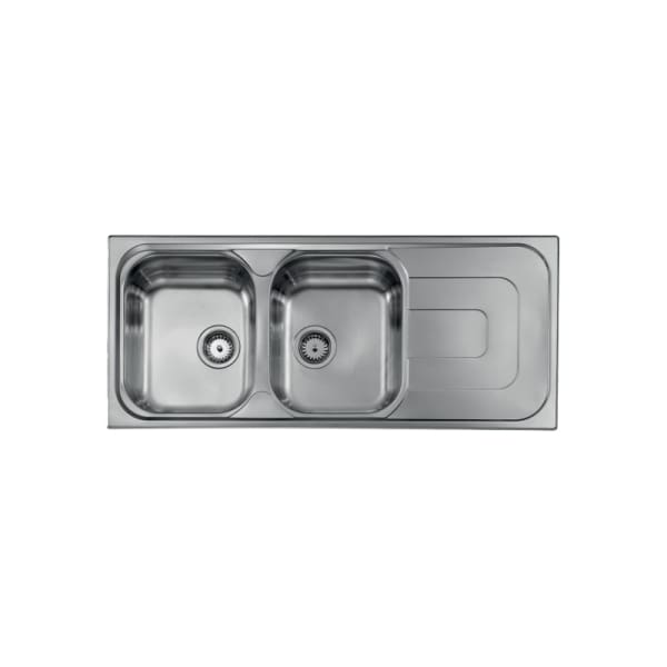Evier de cuisine PREMIUM 2 Bac avec égouttoir inox (11347.X2.20.1017) Evier de cuisine PREMIUM 2 Bac avec égouttoir inox (11347.X2.20.1017)